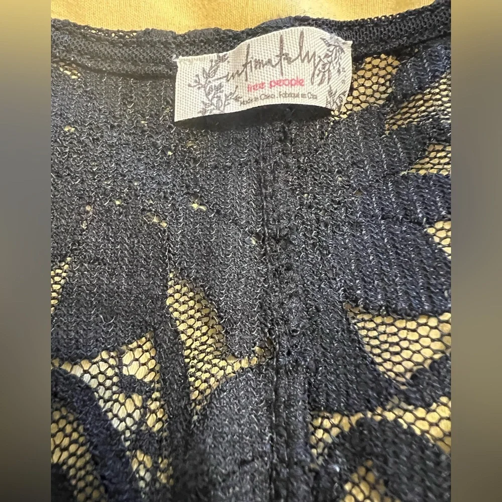 Free People Intimately Long Distance Layering Top in Flower Trail Size S NWT